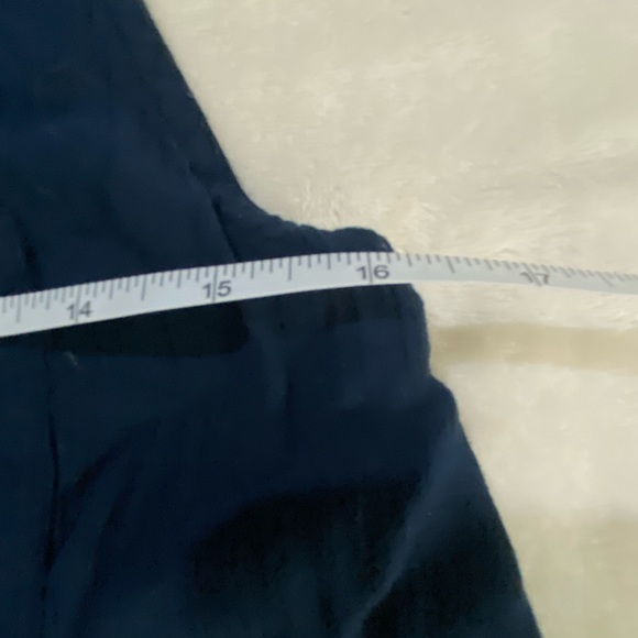 Abercrombie & Fitch Women's Size Medium Sleeveless Blouse Navy Blue Button Up - Picture 6 of 7